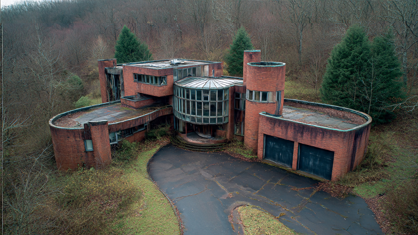 This abandoned 1980s mansion once belonged to a real estate investor its for sale +$650,000