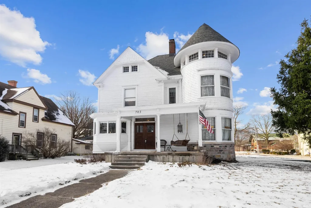 Beautiful woodwork! Historic McIntyre home c. 1890 in Indiana. $289,900.